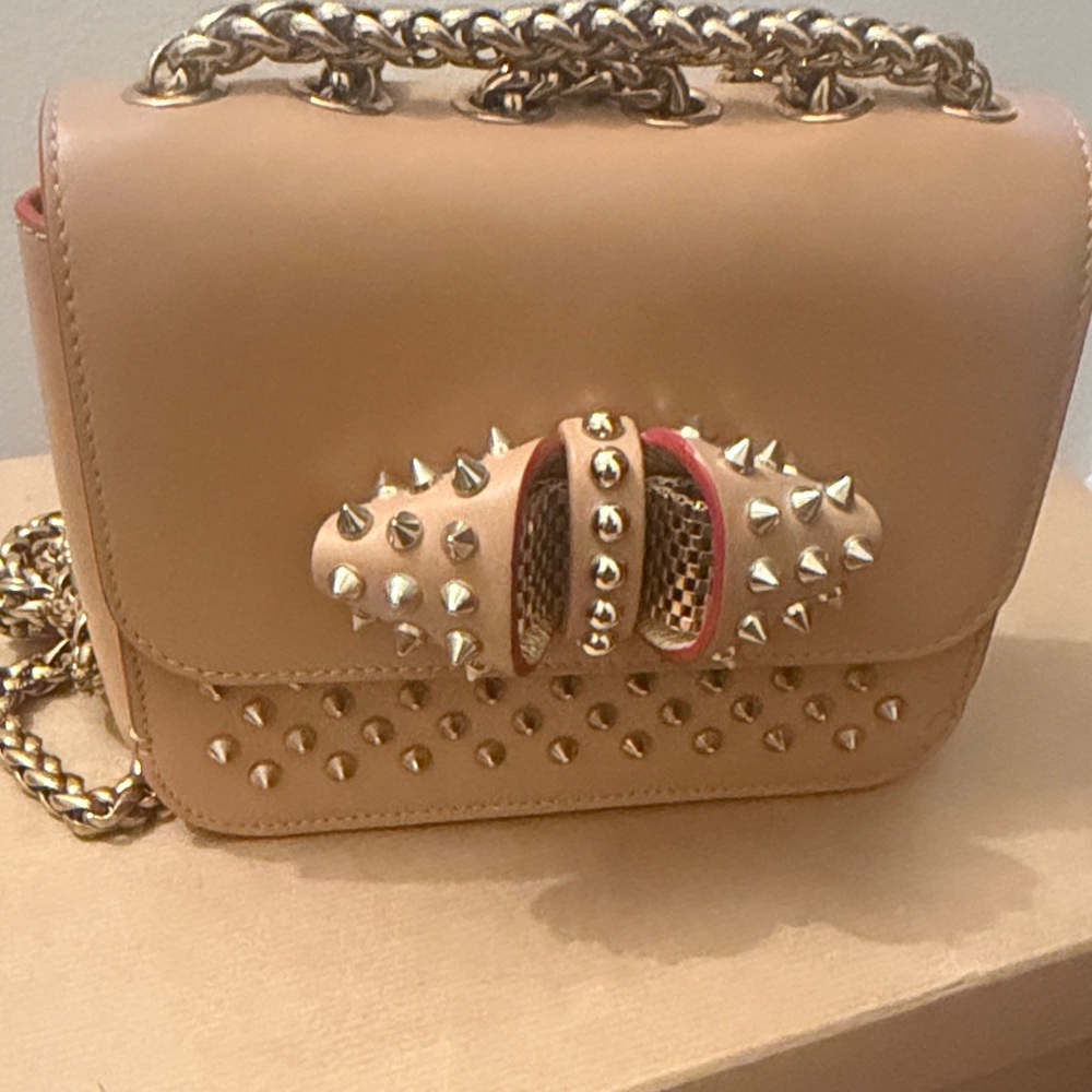 Christian Louboutin Nude Sweet Charity bag